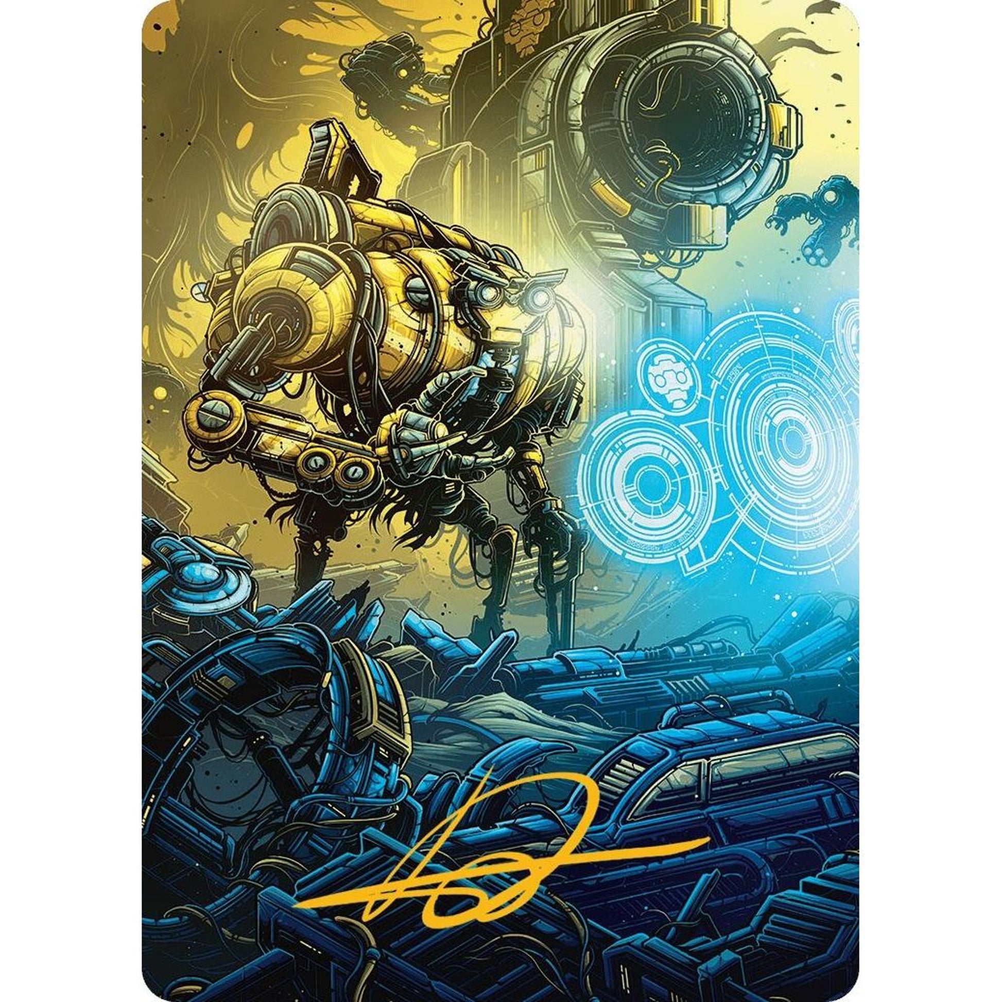 Image for Mendicant Core, Guidelight Art Card (1/54) (Gold-Stamped Signature) (1) (AADFT) - Magic: The Gathering