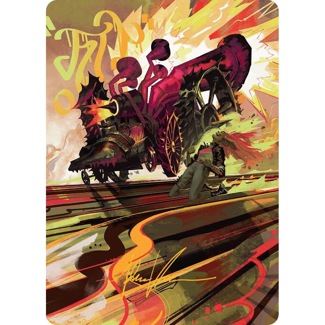 Image for Rocketeer Boostbuggy Art Card (Gold-Stamped Signature) (49) (AADFT) - Magic: The Gathering