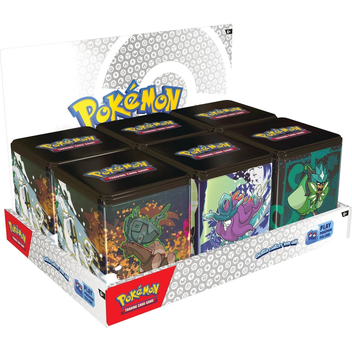 Image for Pokemon Stacking Tins: Treasures of Ruin-Paradox Pokémon-Ogerpon Display - Pokemon