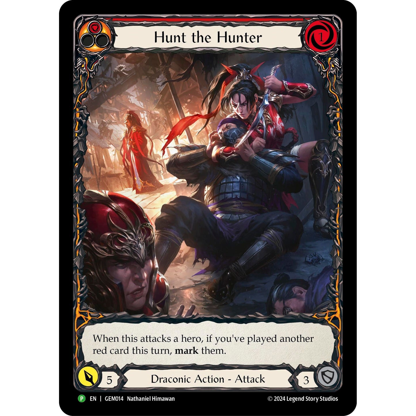 Image for Hunt the Hunter (Red) (GEM014) (GEM) - Flesh and Blood TCG