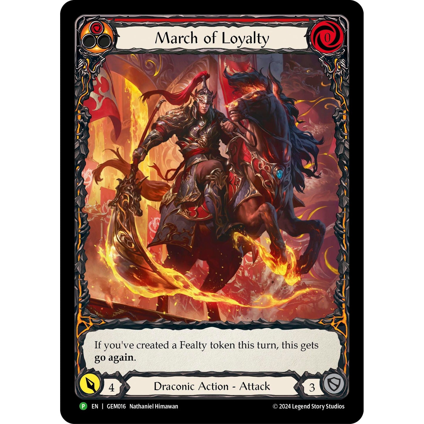 Image for March of Loyalty (Red) (GEM016) (GEM) - Flesh and Blood TCG