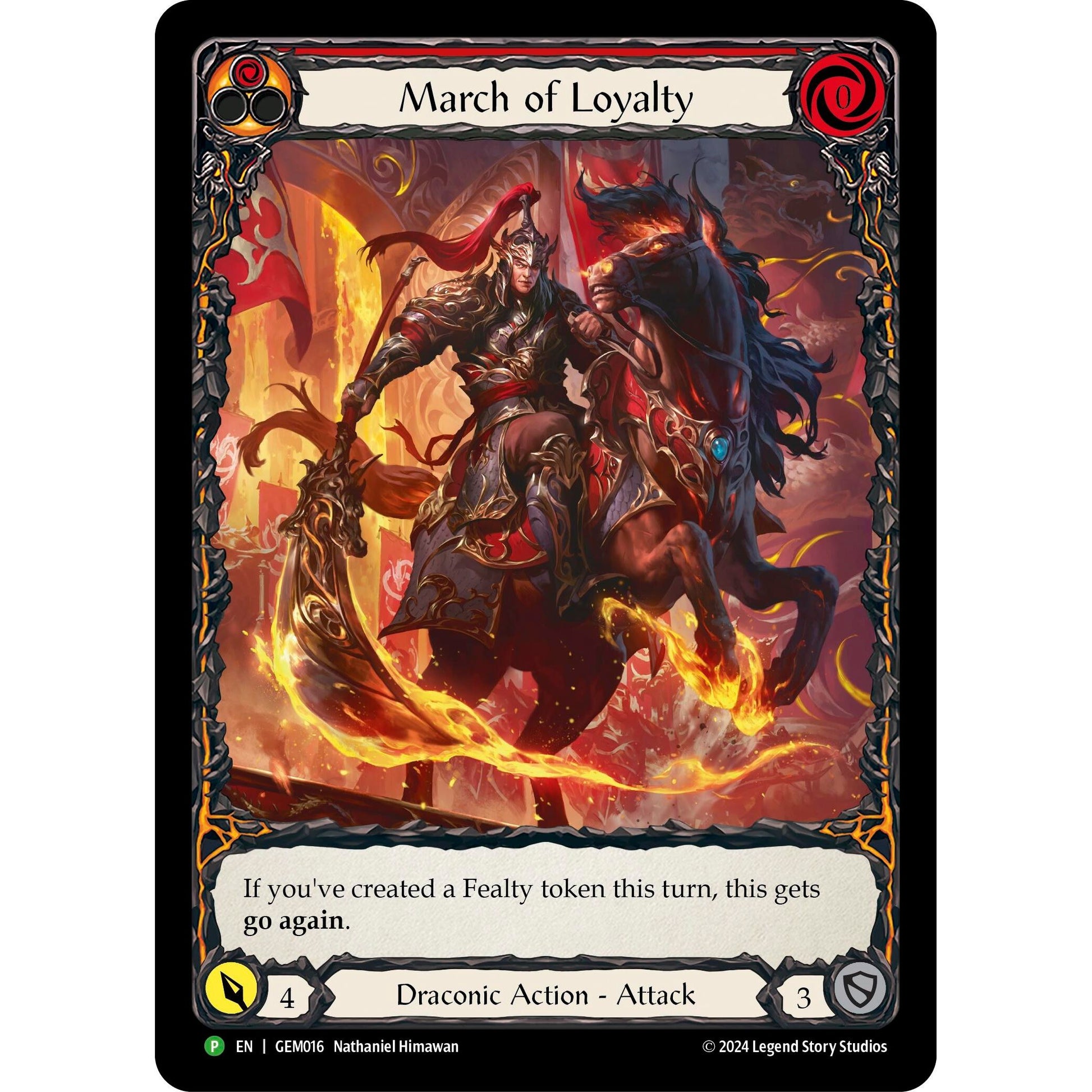 Image for March of Loyalty (Red) (GEM016) (GEM) - Flesh and Blood TCG