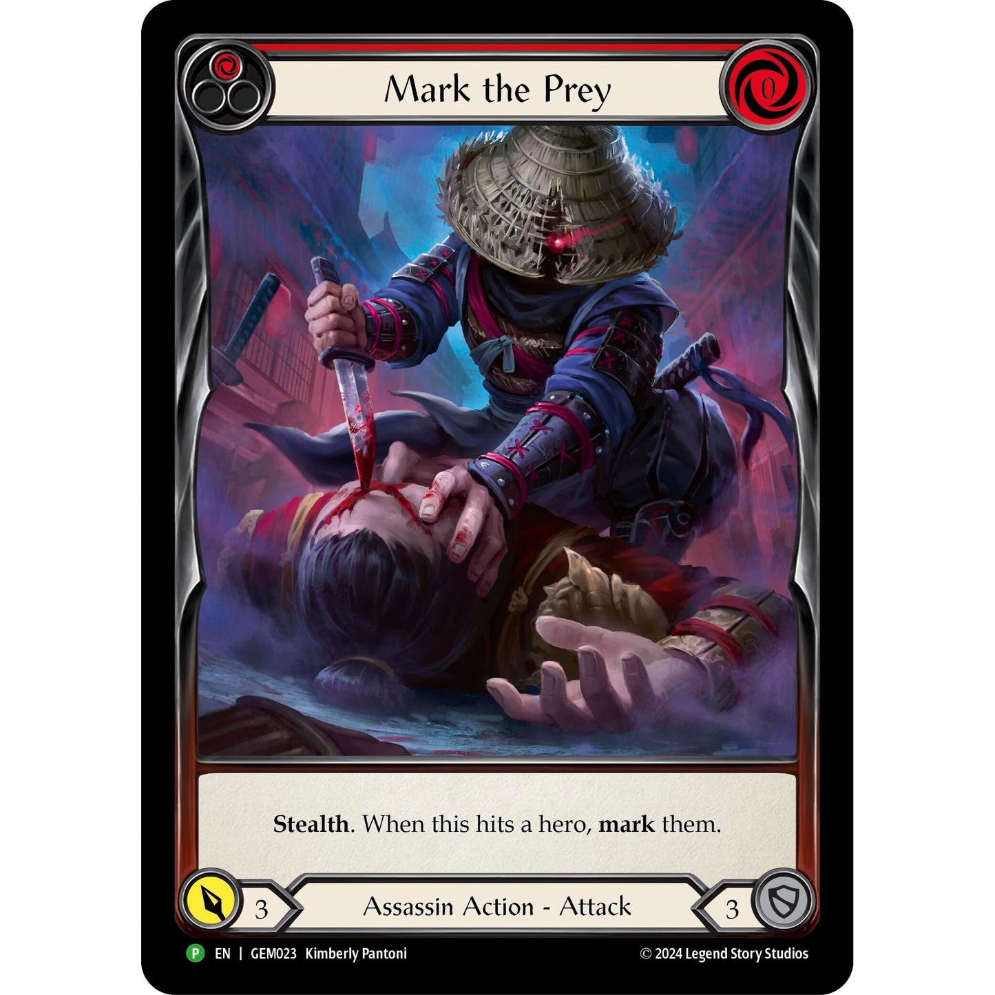 Image for Mark the Prey (Red) (GEM023) (GEM) - Flesh and Blood TCG