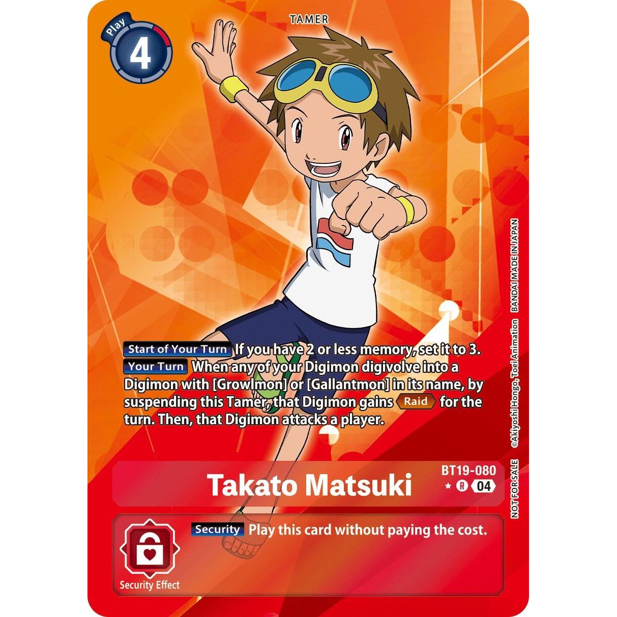 Image for Takato Matsuki (Release Special Booster 2.5: Box Promotion Pack) (BT19-080 R) (BT19-20) - Digimon Card Game