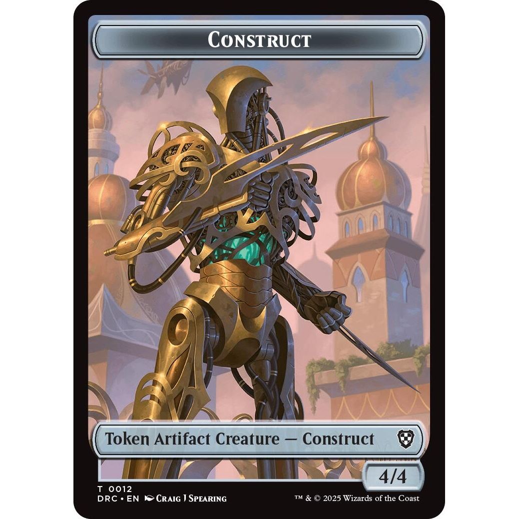 Image for Construct // Beast (0011) Double-Sided Token (12 // 11) (DRC) - Magic: The Gathering
