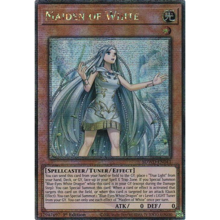 Image for Maiden of White (Quarter Century Secret Rare) (SDWD-EN041) (SDWD) - YuGiOh