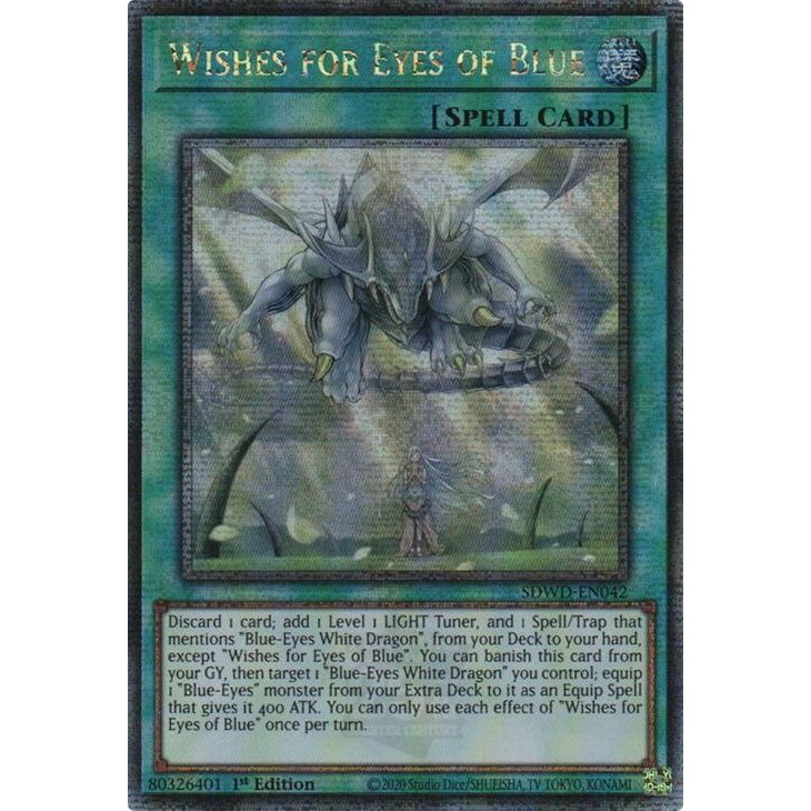 Image for Wishes for Eyes of Blue (Quarter Century Secret Rare) (SDWD-EN042) (SDWD) - YuGiOh