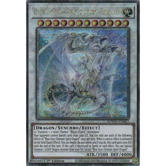 Image for Blue-Eyes Ultimate Spirit Dragon (Quarter Century Secret Rare) (SDWD-EN043) (SDWD) - YuGiOh