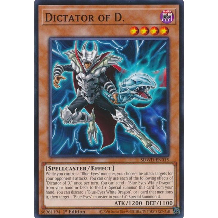 Image for Dictator of D. (SDWD-EN015) (SDWD) - YuGiOh