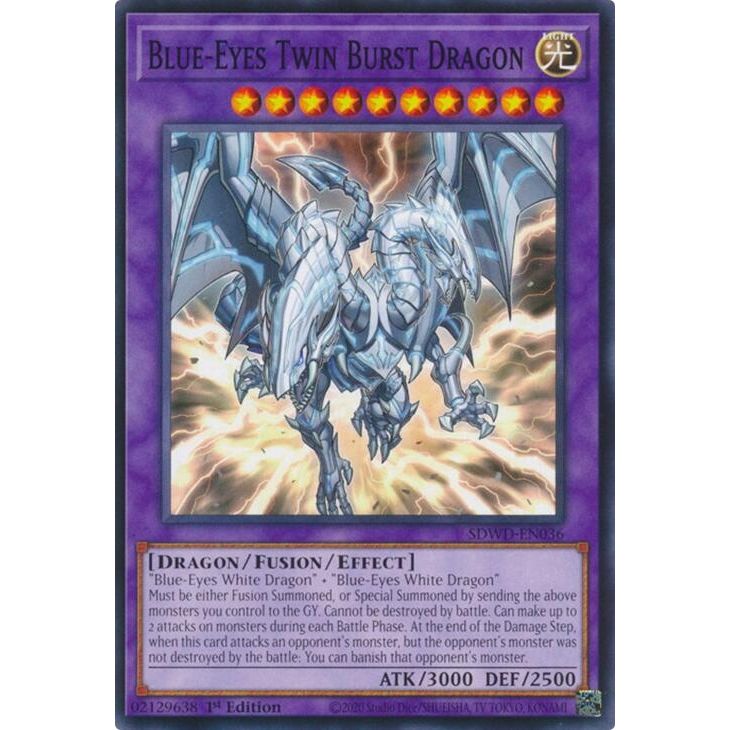 Image for Blue-Eyes Twin Burst Dragon (SDWD-EN036) (SDWD) - YuGiOh