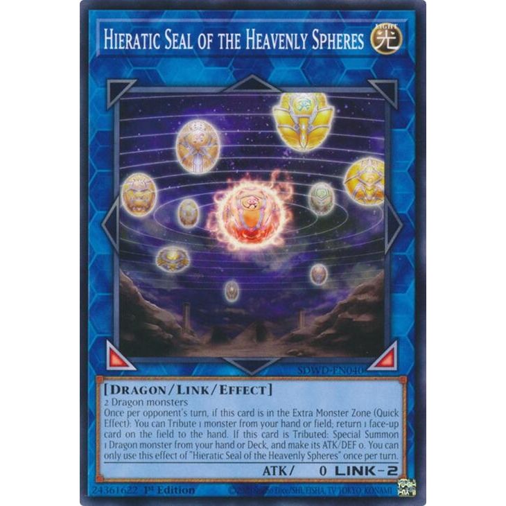 Image for Hieratic Seal of the Heavenly Spheres (SDWD-EN040) (SDWD) - YuGiOh
