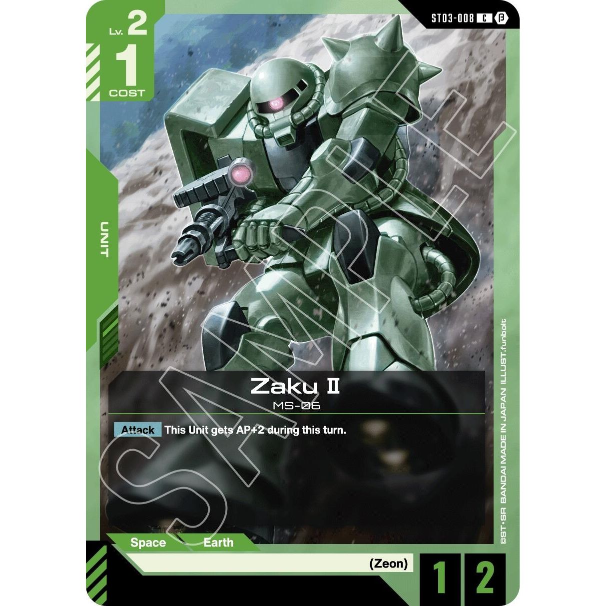 Image for Zaku II (ST03-008) (GD01_b) - Gundam Card Game