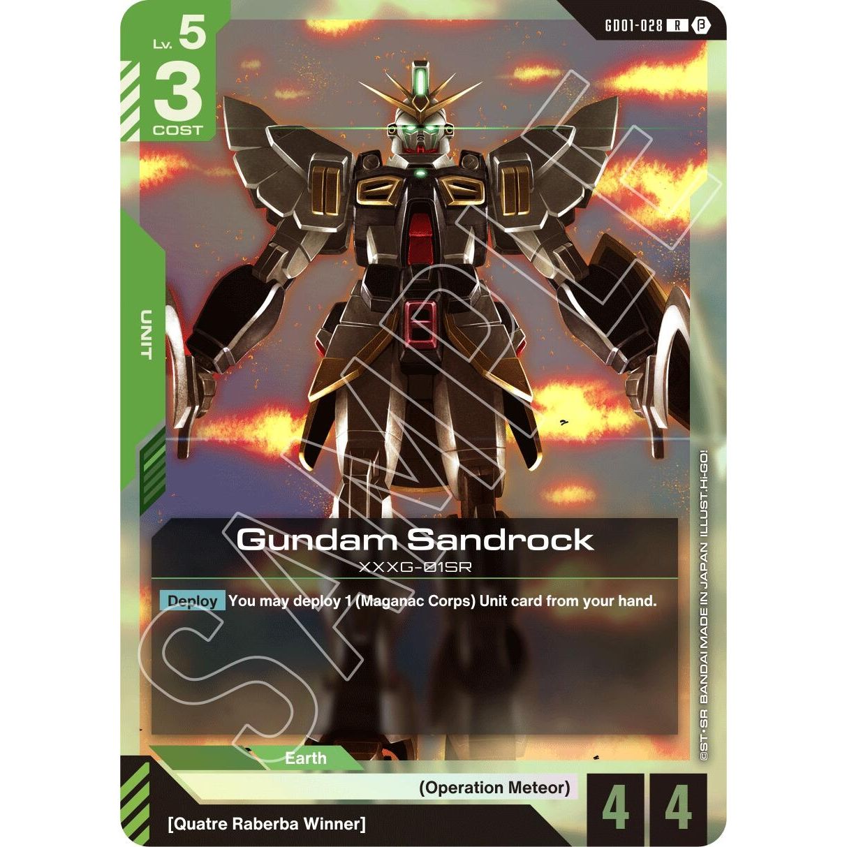 Image for Gundam Sandrock (GD01-028) (GD01_b) - Gundam Card Game