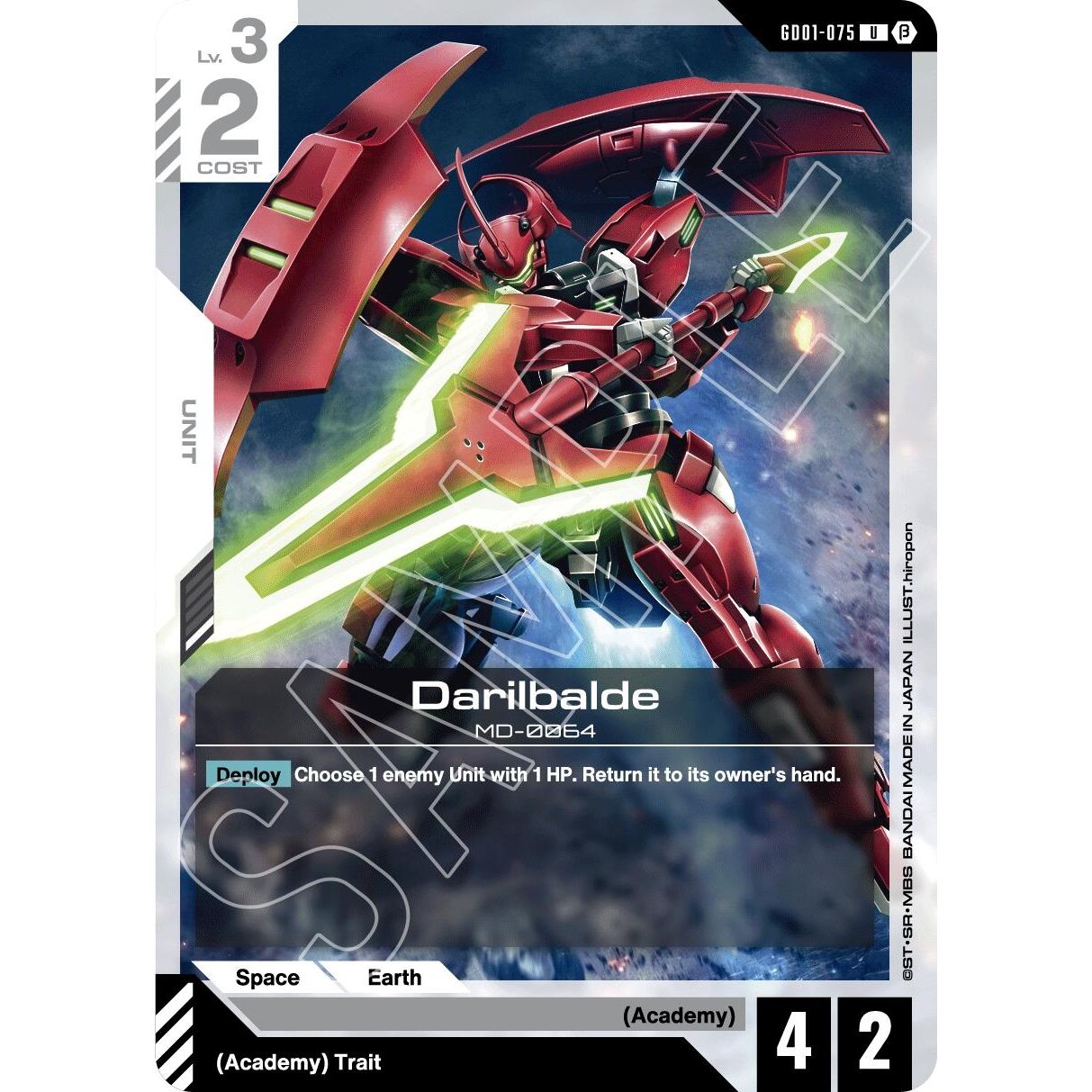 Image for Darilbalde (GD01-075) (GD01_b) - Gundam Card Game