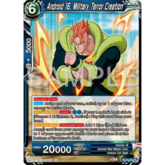Image for Android 16, Military Terror Creation (BT27-031) (BT27) - Dragon Ball Super: Masters