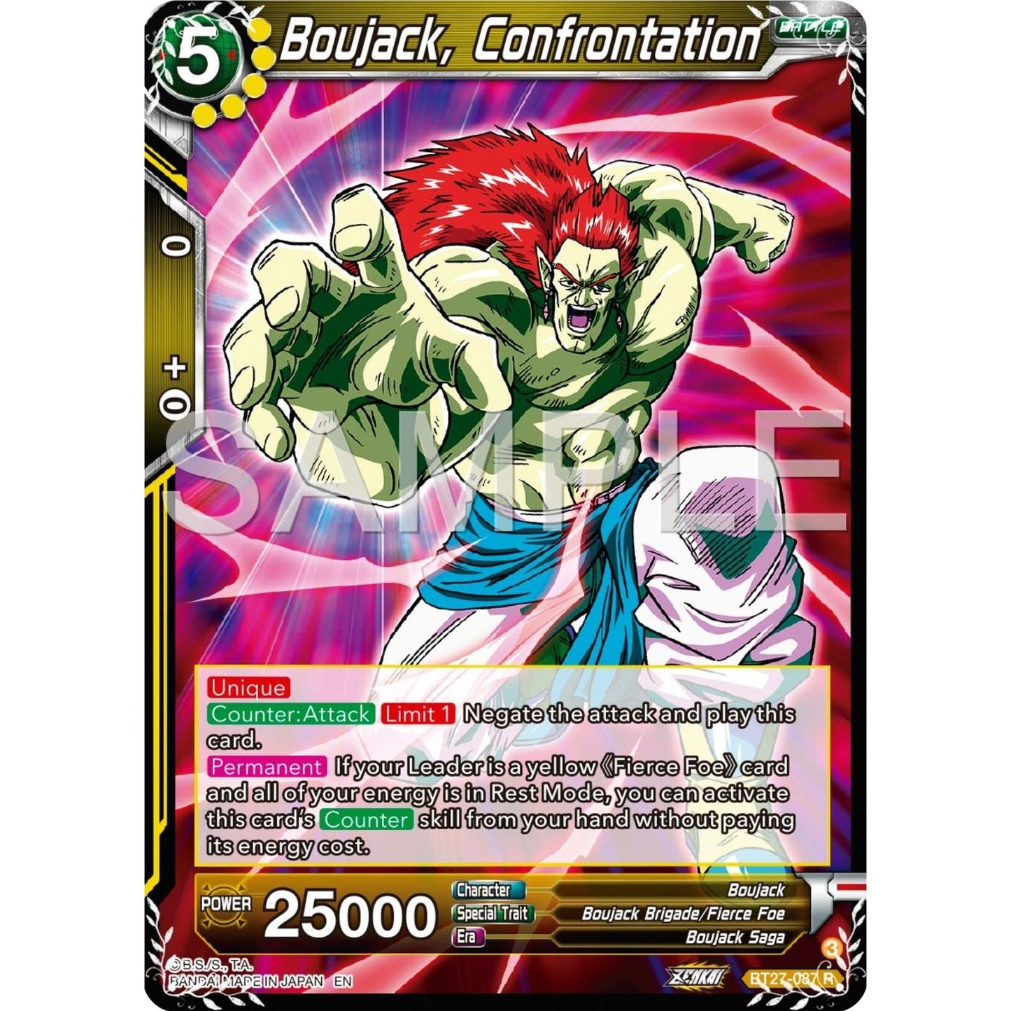 Image for Boujack, Confrontation (BT27-087) (BT27) - Dragon Ball Super: Masters