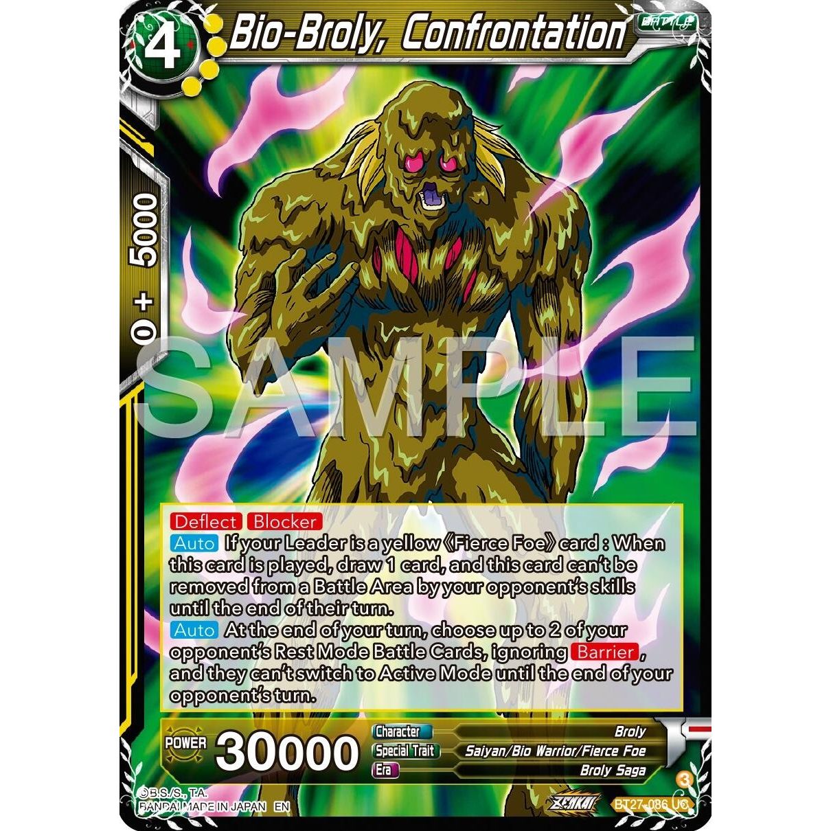 Image for Bio-Broly, Confrontation (BT27-086) (BT27) - Dragon Ball Super: Masters