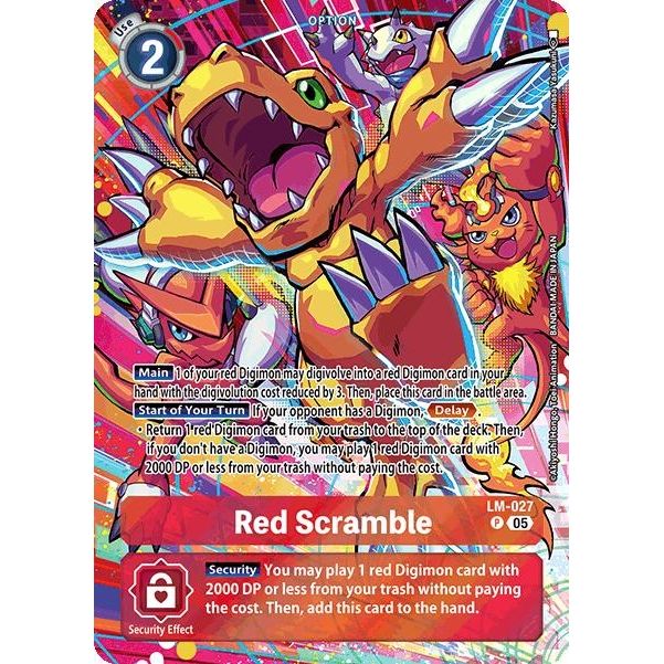 Image for Red Scramble (Alternate Art) (LM-027 P) (ST-20) - Digimon Card Game