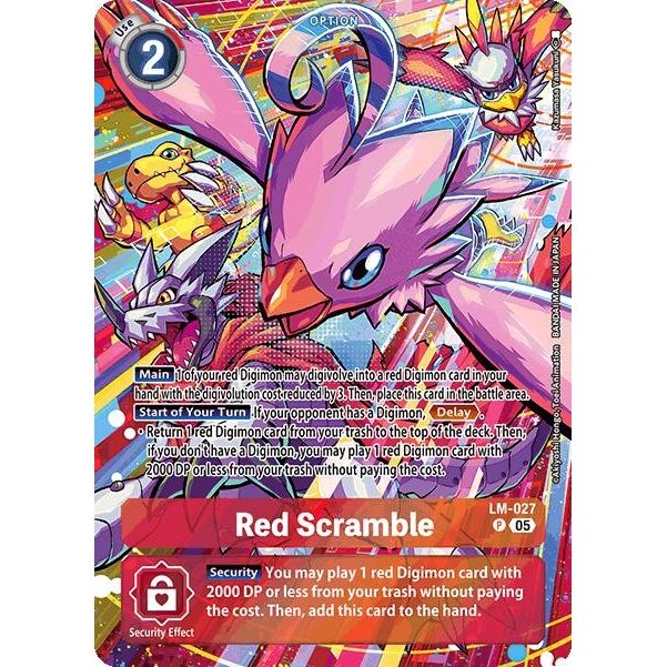 Image for Red Scramble (Alternate Art) (LM-027 P) (ST-21) - Digimon Card Game