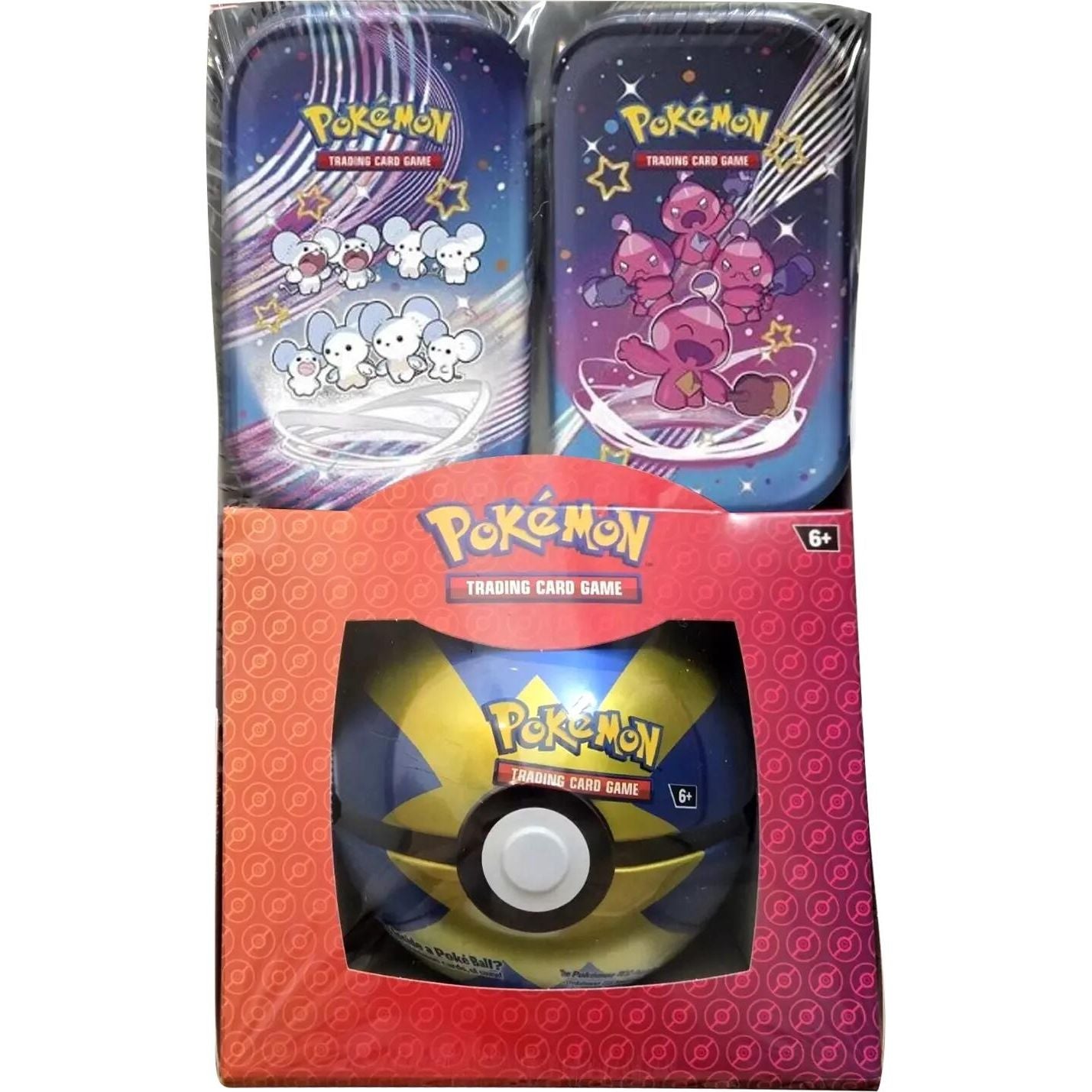 Image for Retail Exclusive Pokemon Paldean Fates Mini Tins + Poke Ball Tin - Pokemon