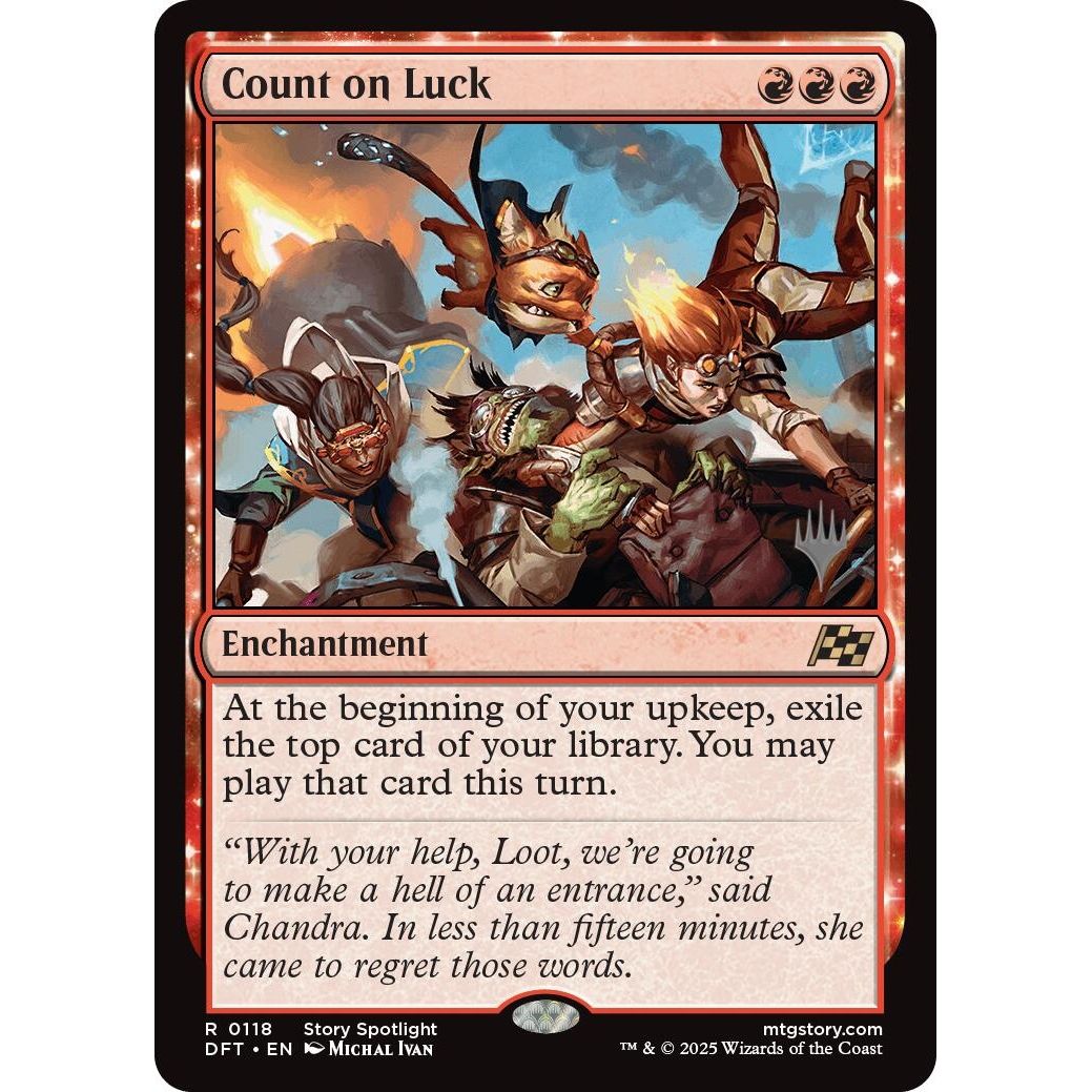 Image for Count on Luck (118) (PPDFT) - Magic: The Gathering