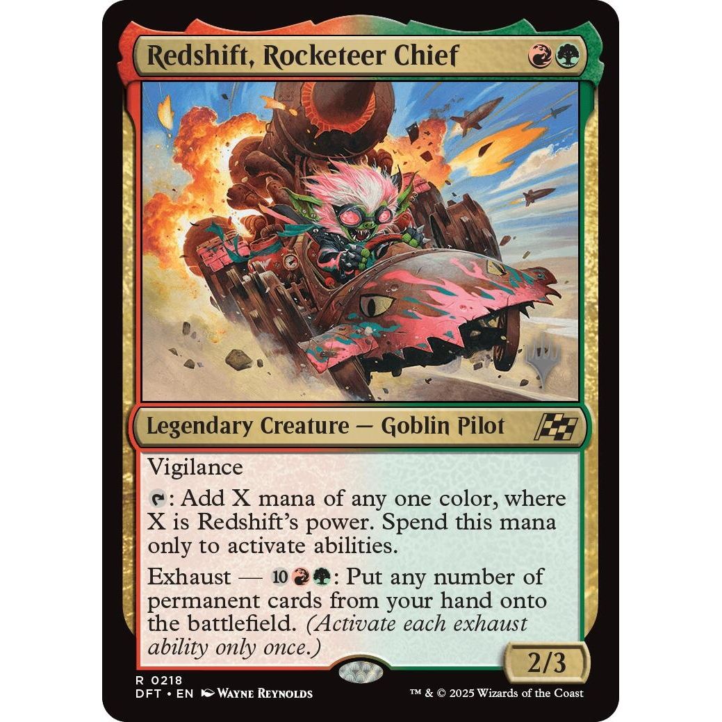 Image for Redshift, Rocketeer Chief (218) (PPDFT) - Magic: The Gathering
