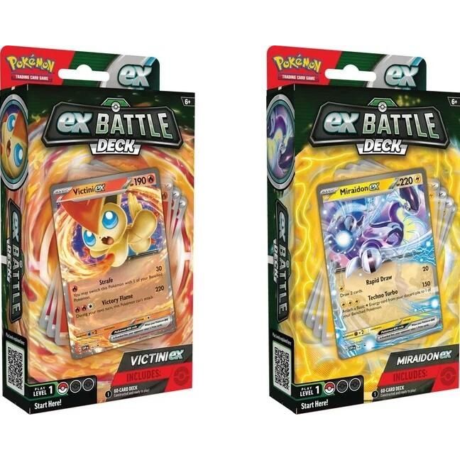 Image for Victini ex/Miraidon ex Battle Decks [Set of 2] - Pokemon