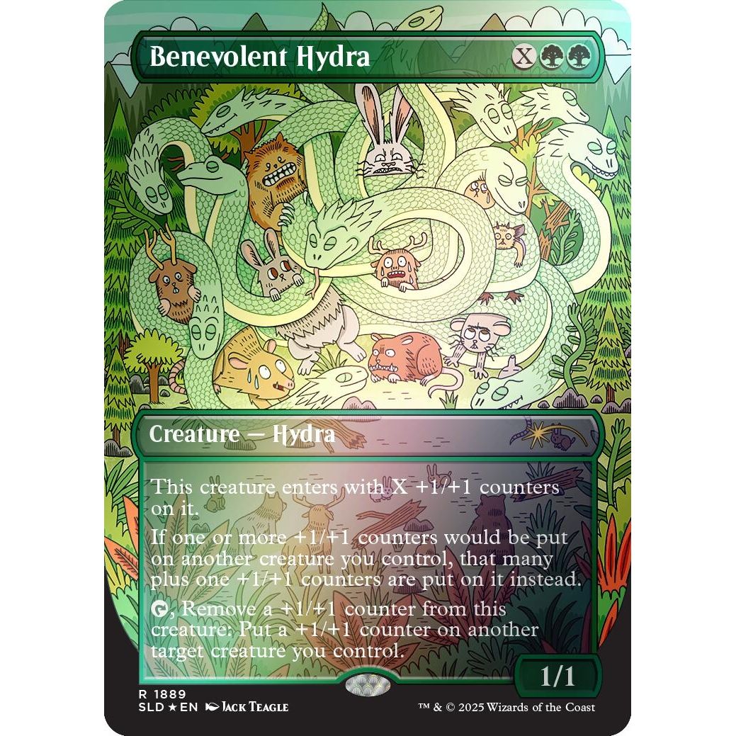 Image for Benevolent Hydra (Rainbow Foil) (1889) (SLD) - Magic: The Gathering