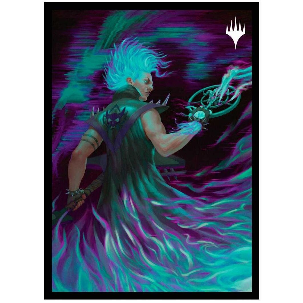 Image for Aetherdrift - Borderless Racer 2: Winter Cursed Rider Standard Deck Protector Sleeves for Magic: The Gathering (100-pack) - Card Sleeves