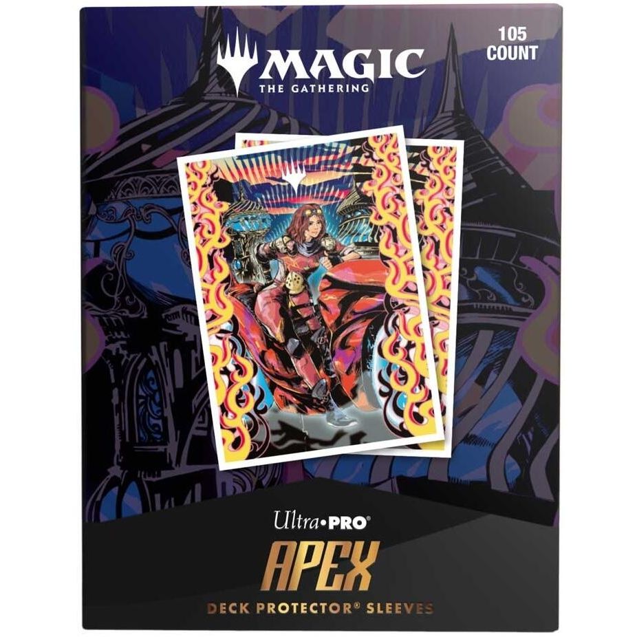 Image for Aetherdrift - Variant Art PW: Chandra, Spark Hunter APEX Deck Protector Sleeves for Magic: The Gathering (105-pack) - Card Sleeves
