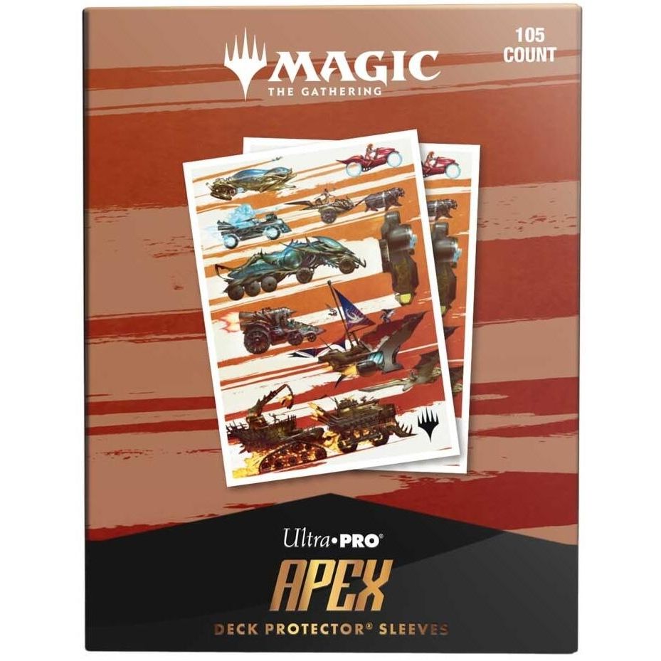 Image for Aetherdrift - Set Symbol: Finish Line Bundle Key Art APEX Deck Protector Sleeves for Magic: The Gathering (105-pack) - Card Sleeves