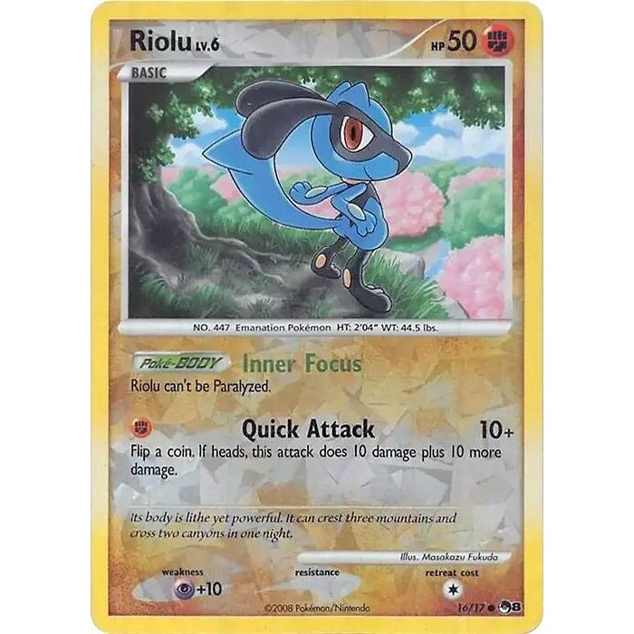 Image for Riolu (Cracked Ice Holo) (016/017) (MCAP) - Pokemon