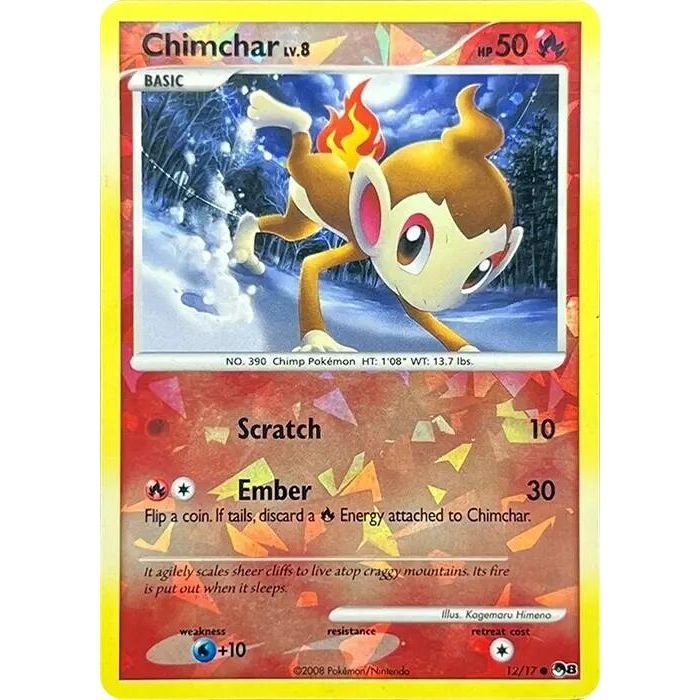 Image for Chimchar (Cracked Ice Holo) (012/017) (POP) - Pokemon