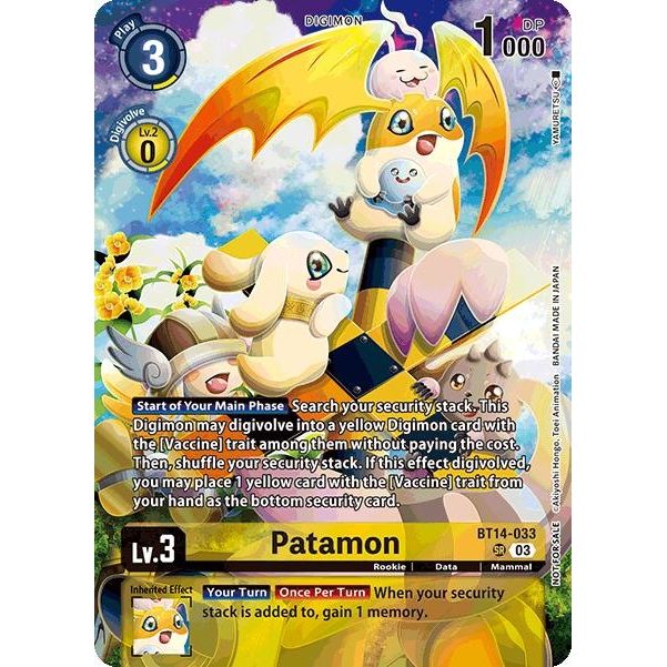 Image for Patamon (Limited Card Pack) (BT14-033 SR) (BT21) - Digimon Card Game