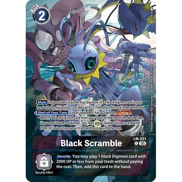 Image for Black Scramble (Alternate Art) (LM-031 P) (ST-20) - Digimon Card Game