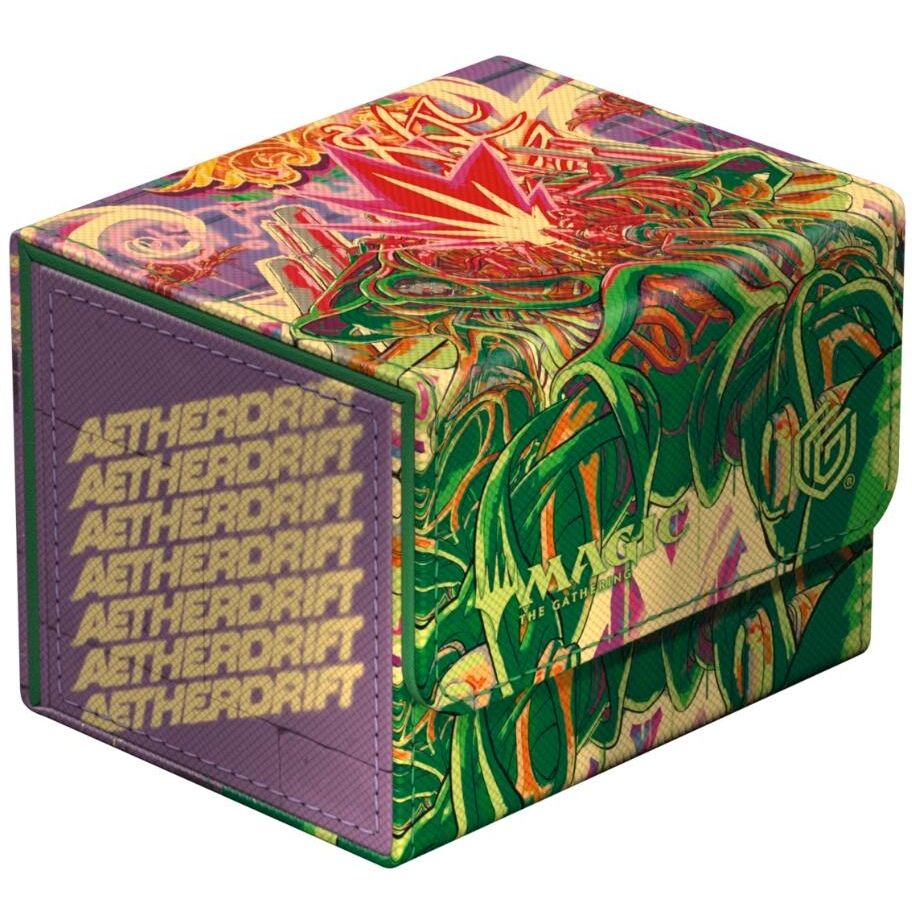 Image for Magic: The Gathering Aetherdrift Sidewinder 100+ Xenoskin Deck Box - Pyrewood Gearhulk - Deck Boxes