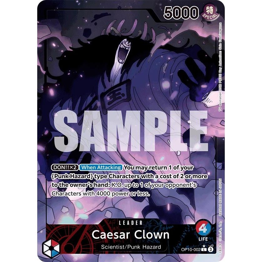 Image for Caesar Clown (002) (Parallel) (OP10-002) (OP10) - One Piece Card Game