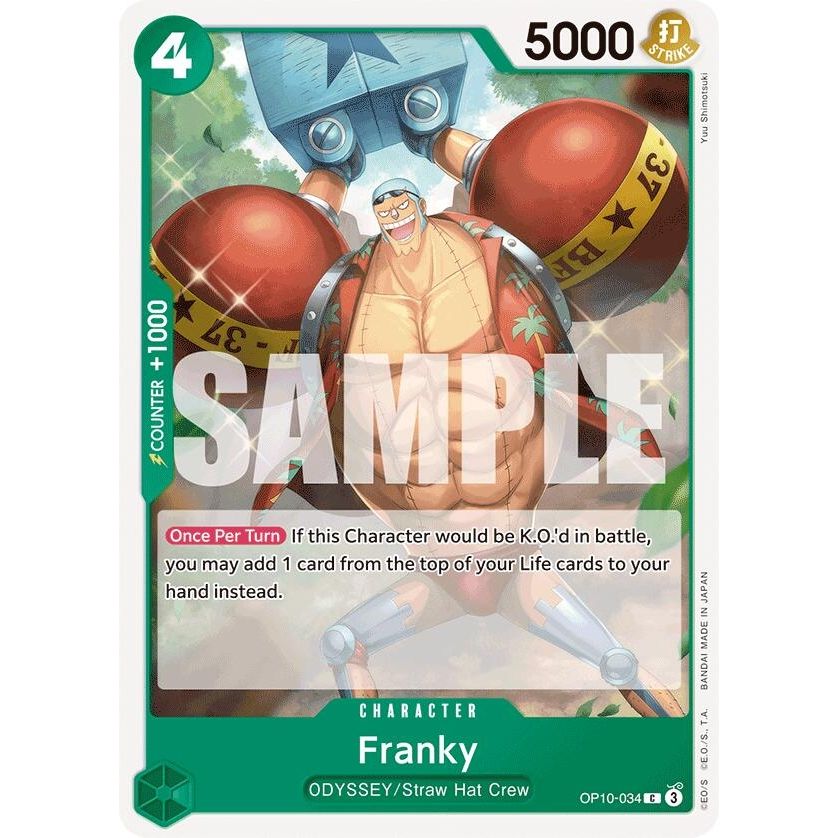 Image for Franky (034) (OP10-034) (OP10) - One Piece Card Game