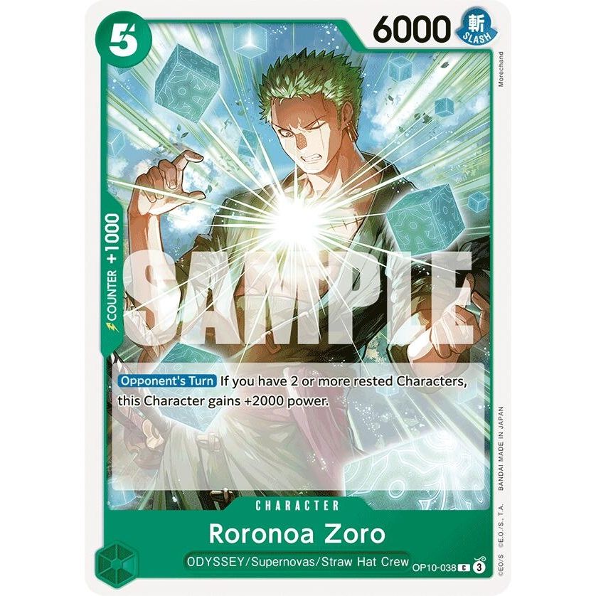 Image for Roronoa Zoro (038) (OP10-038) (OP10) - One Piece Card Game