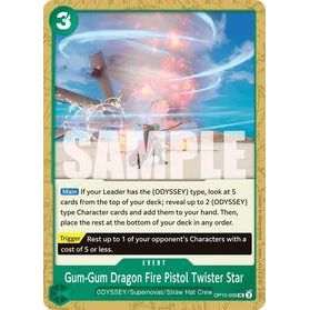 Gum-Gum Dragon Fire Pistol Twister Star - One Piece — Royal Blood (054)