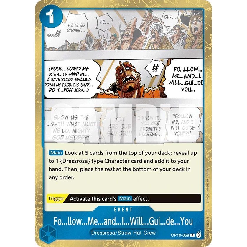 Image for Fo...llow...Me...and...I...Will...Gui...de...You (OP10-059) (OP10) - One Piece Card Game