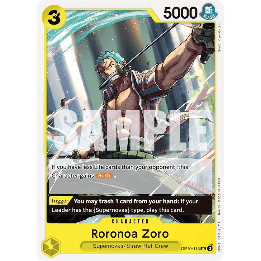 Image for Roronoa Zoro (113) (OP10-113) (OP10) - One Piece Card Game