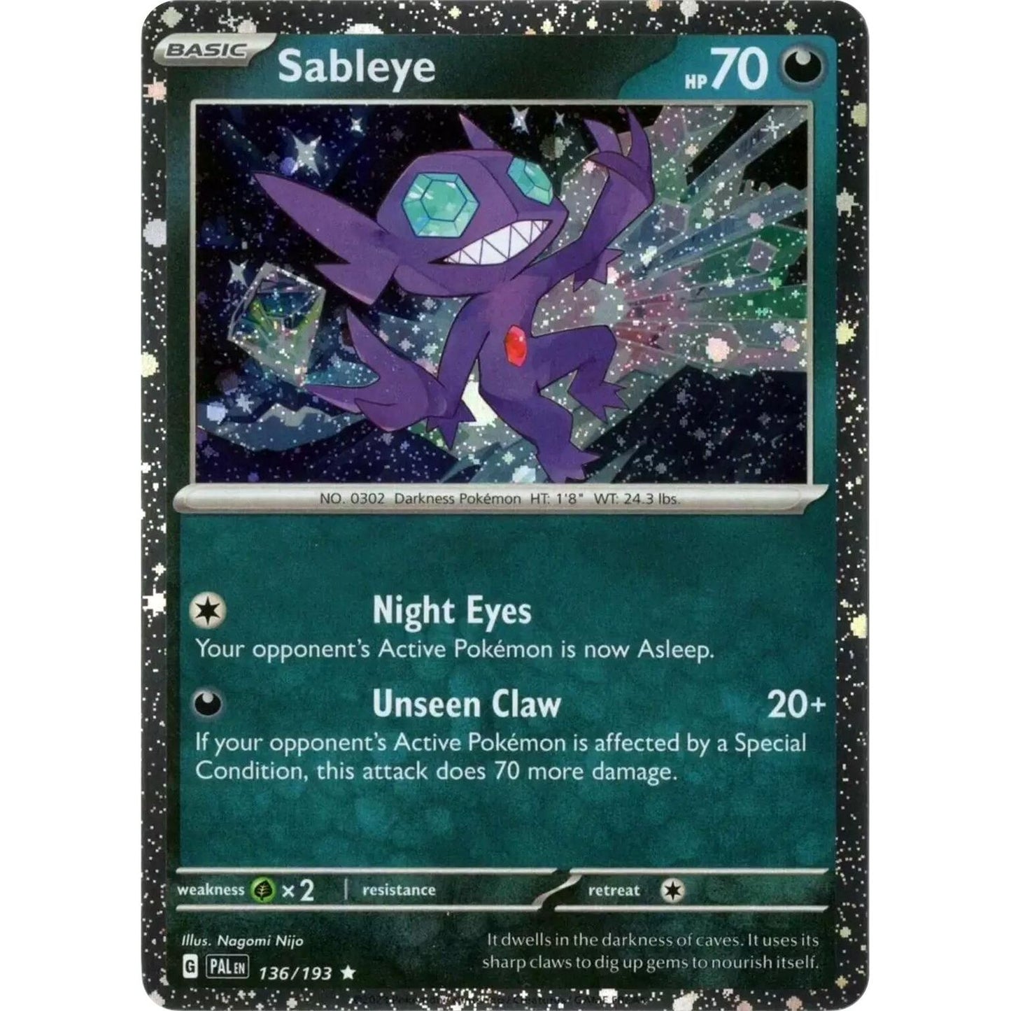 Image for Sableye (Cosmos Holo) (136/193) (MCAP) - Pokemon