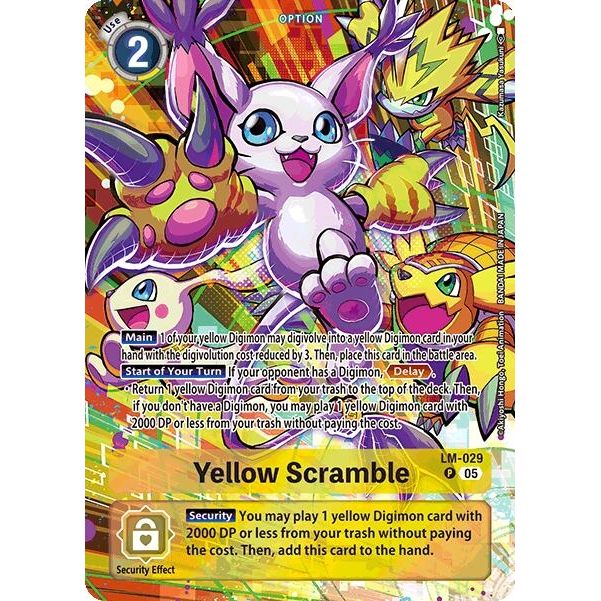 Image for Yellow Scramble (Alternate Art) (LM-029 P) (ST-20) - Digimon Card Game