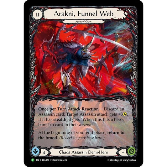 Image for Arakni, Funnel Web (Extended Art) - LGS377 (LGS377) (PR) - Flesh and Blood TCG