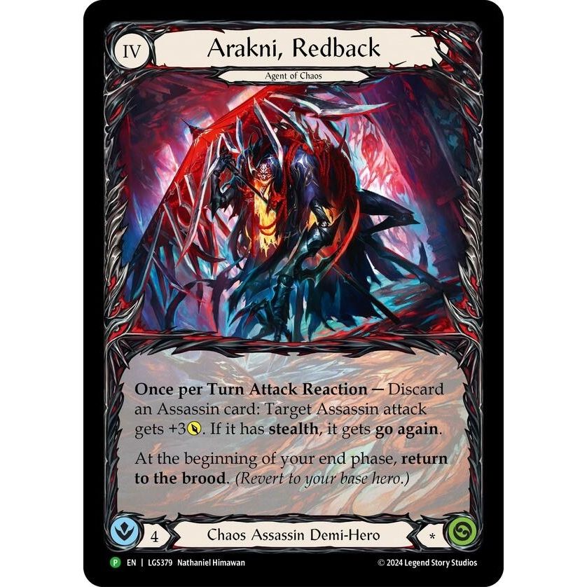 Image for Arakni, Redback (Extended Art) - LGS379 (LGS379) (PR) - Flesh and Blood TCG