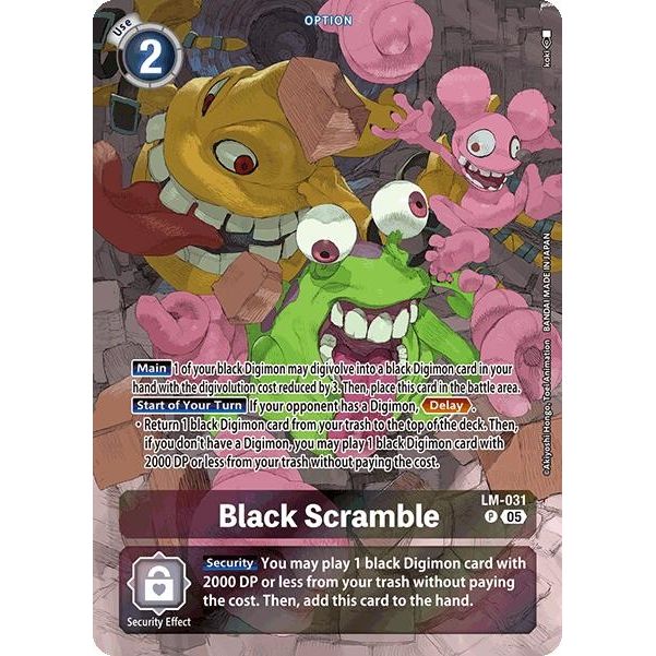 Image for Black Scramble (Alternate Art) (LM-031 P) (ST-21) - Digimon Card Game