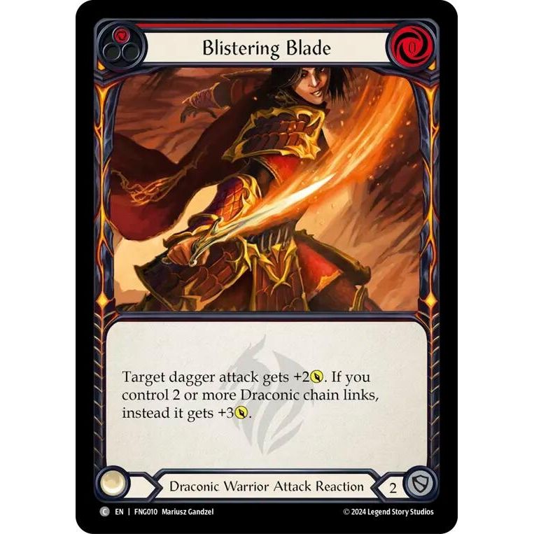 Image for Blistering Blade (Red) (FNG010) - Flesh and Blood TCG
