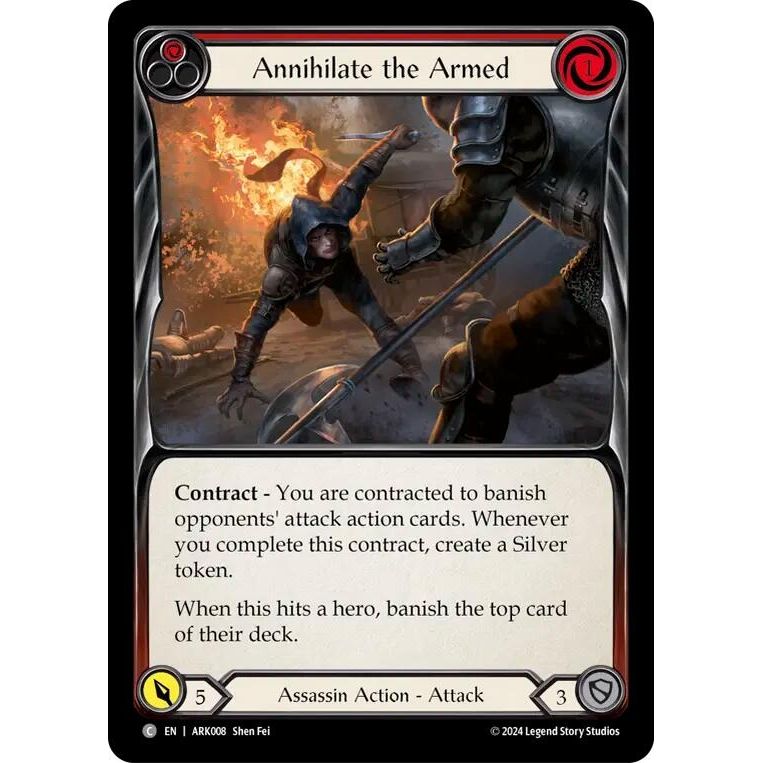 Image for Annihilate the Armed (Red) (ARK008) - Flesh and Blood TCG