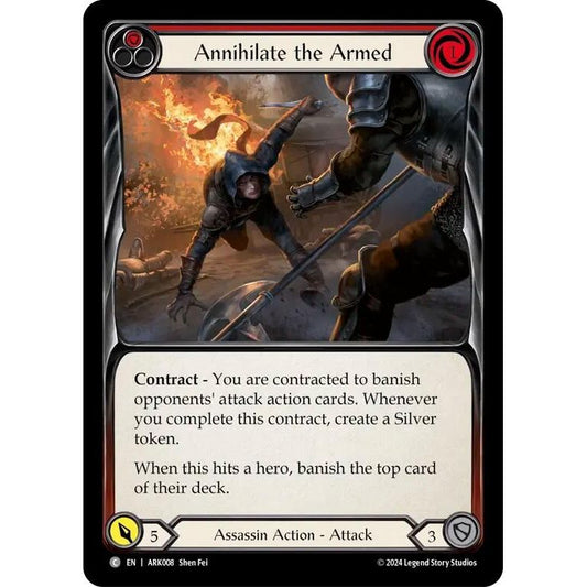 Image for Annihilate the Armed (Red) (ARK008) - Flesh and Blood TCG